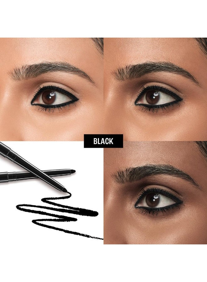 Lakme Eyeconic Black Kajal, Matte Kohl Liner in a Twist Up Pencil - Waterproof, Smudge Proof & Long Lasting Eye Makeup, 0.35 g (Pack of 2) - Image 2